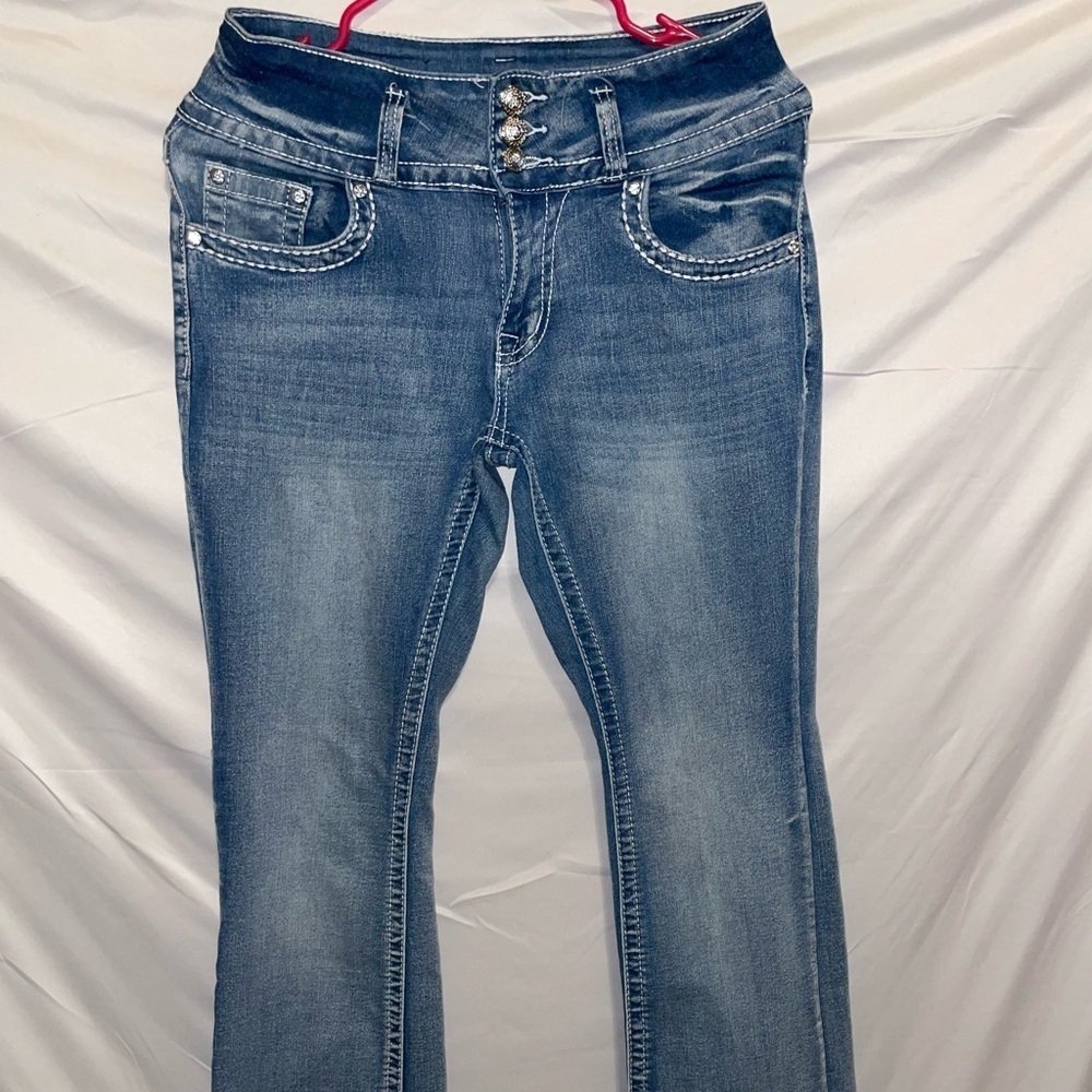Stylish Blue Flare Women's Jeans